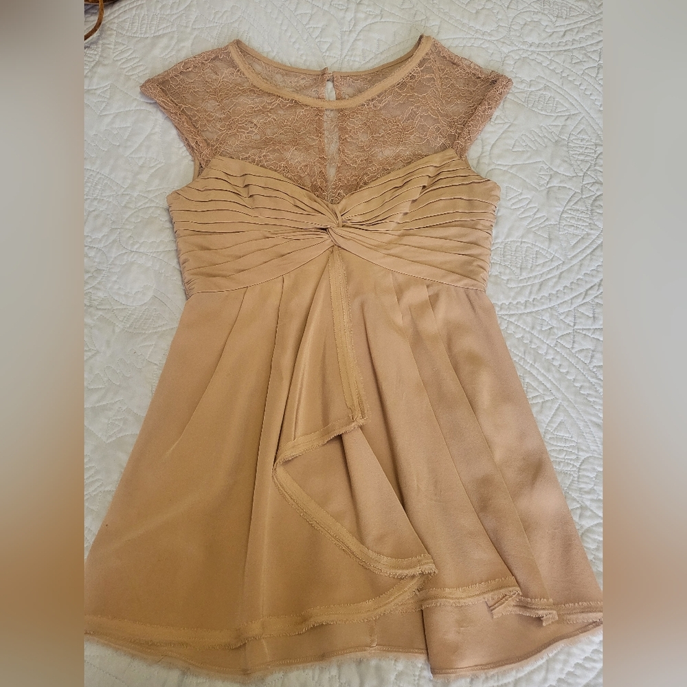 Silk and lace top